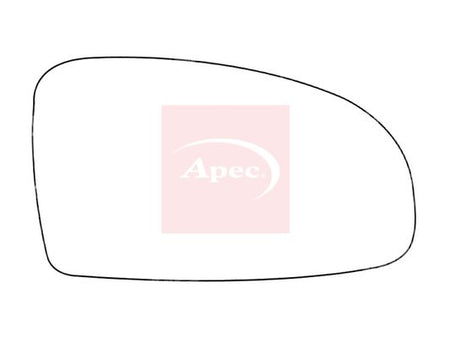APEC Replacement Stick-On Standard Vehicle Mirror Glass RHS