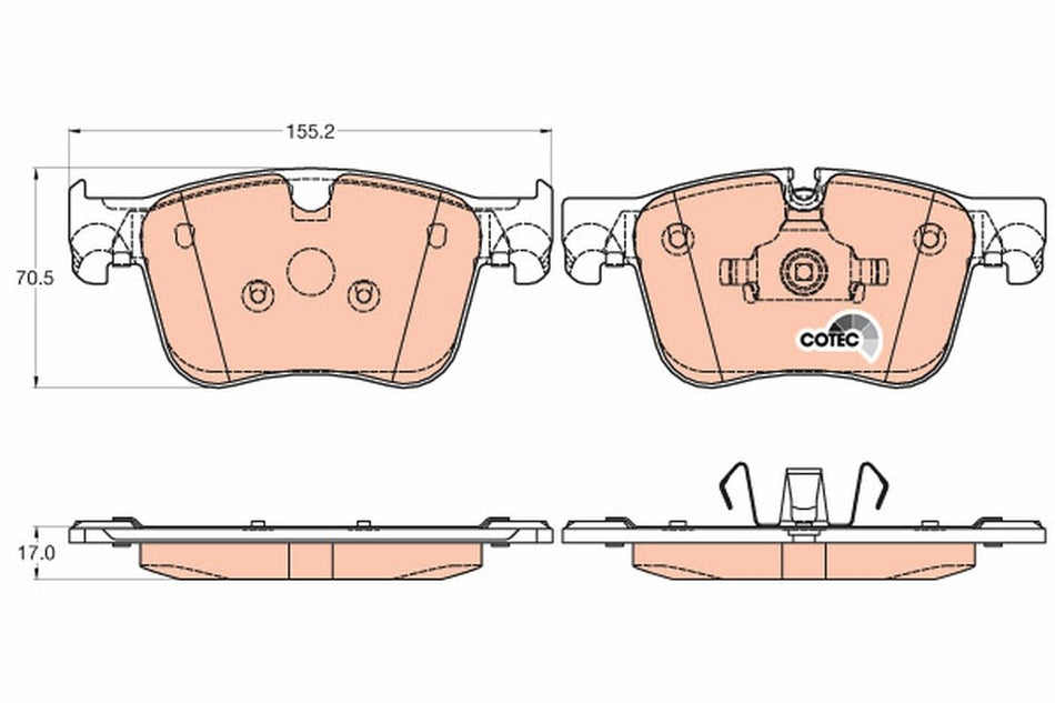 Brake Pad Set, disc brake - GDB2035
