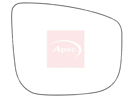 APEC Replacement Stick-On Commercial Vehicle Mirror Glass RHS