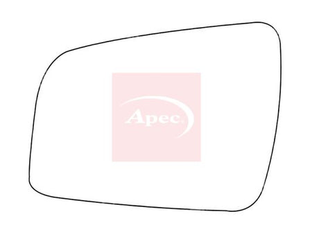 APEC Replacement Stick-On Standard Vehicle Mirror Glass LHS