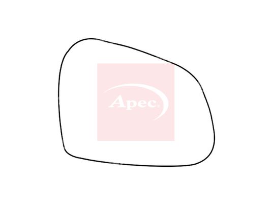 APEC Replacement Stick-On Standard Vehicle Mirror Glass RHS