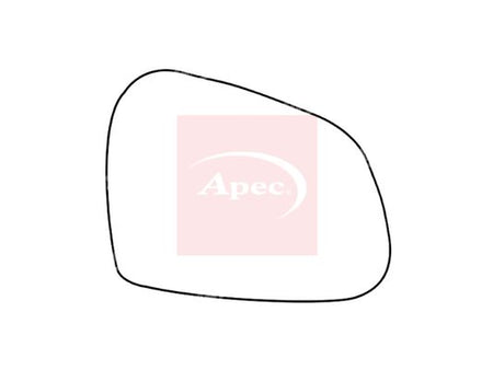 APEC Replacement Stick-On Standard Vehicle Mirror Glass RHS