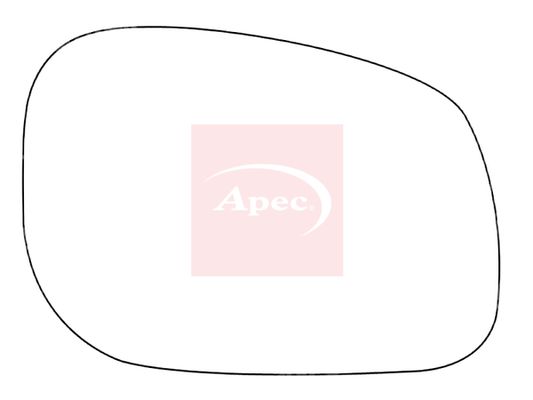 APEC Replacement Stick-On Standard Vehicle Mirror Glass RHS