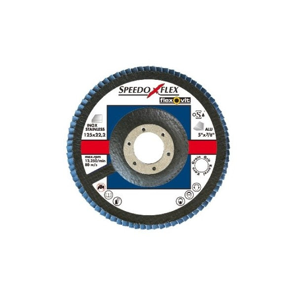 Zirconium Flap Discs - 115mm - P60 - Pack of 1