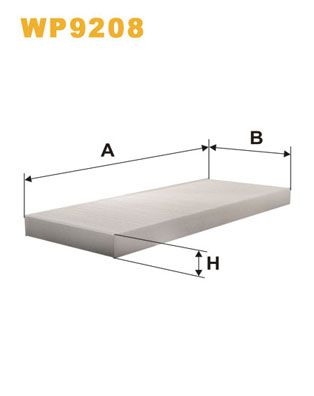 Filter, cabin air - WP9208