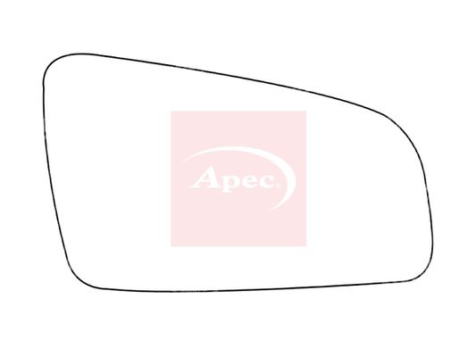 APEC Replacement Stick-On Standard Vehicle Mirror Glass RHS