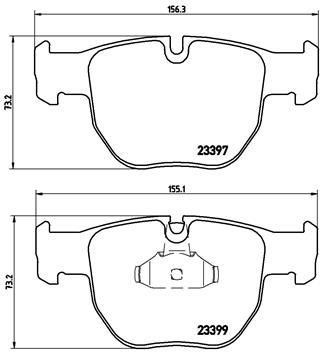 Brake Pad Set, disc brake - P 44 012