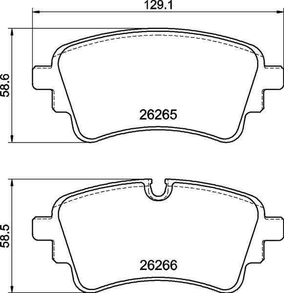 Brake Pad Set, disc brake - P 85 185