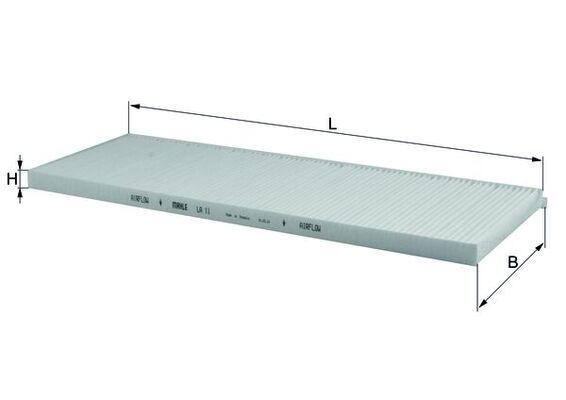 Filter, cabin air - LA 11
