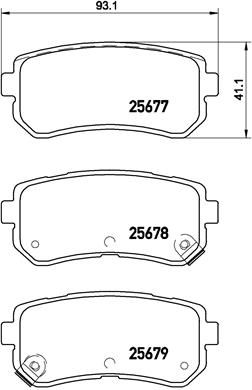 Brake Pad Set, disc brake - P 30 068