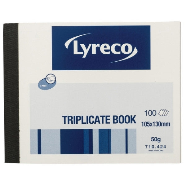 Triplicate Book - 130 x 105mm - 100 Numbered Sheets