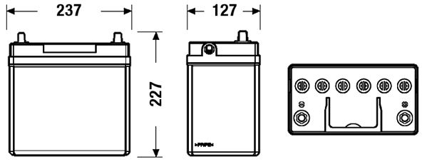 Exide Conventional Battery  - 12 V - 45Ah - 330CCA