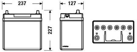 Exide Conventional Battery  - 12 V - 45Ah - 330CCA