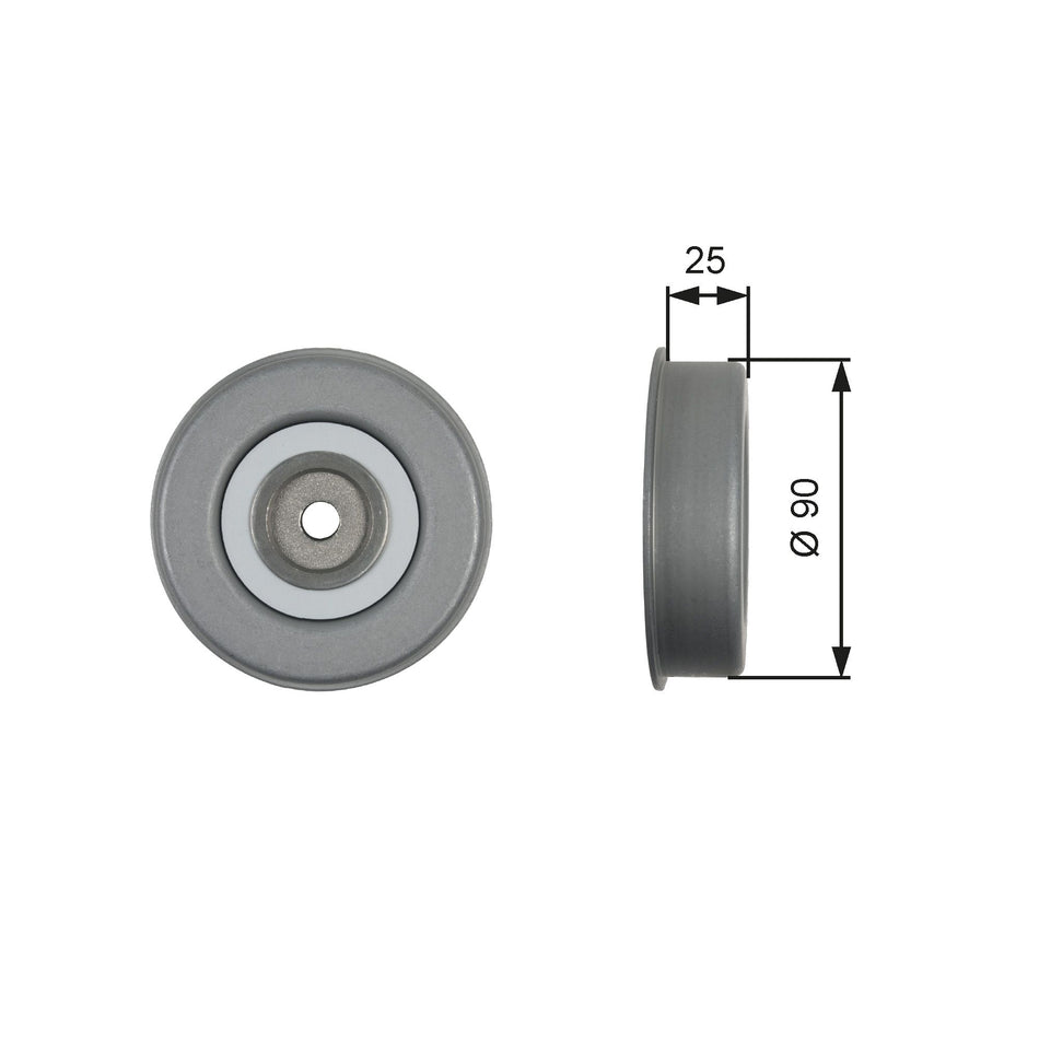 Tensioner Pulley, V-ribbed belt - T39245