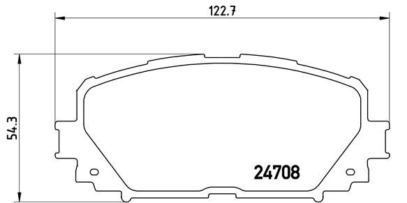 Brake Pad Set, disc brake - P 83 101