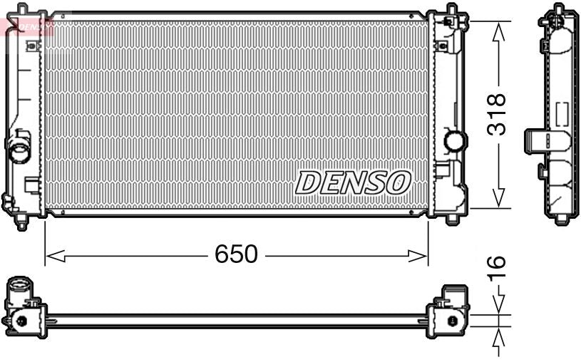 Radiator, engine cooling - DRM50081