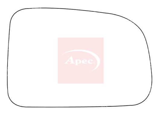 APEC Replacement Stick-On Standard Vehicle Mirror Glass RHS