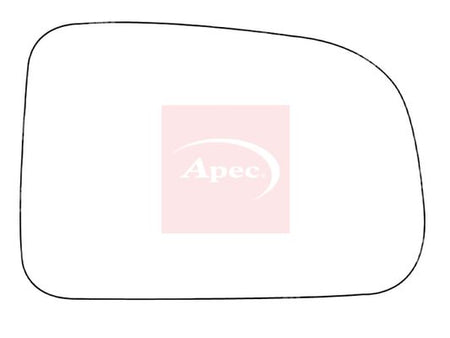 APEC Replacement Stick-On Standard Vehicle Mirror Glass RHS