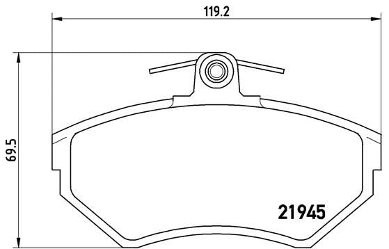 Brake Pad Set, disc brake - P 85 032