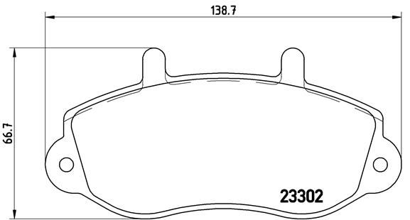 Brake Pad Set, disc brake - P 68 025
