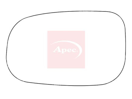 APEC Replacement Stick-On Standard Vehicle Mirror Glass LHS