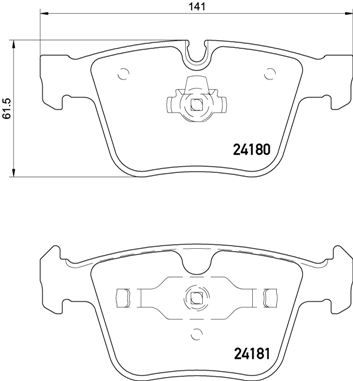Brake Pad Set, disc brake - P 50 116