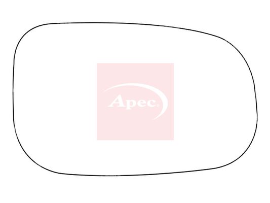 APEC Replacement Stick-On Standard Vehicle Mirror Glass RHS