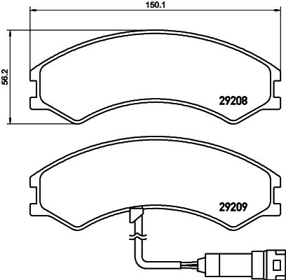 Brake Pad Set, disc brake - 2920801