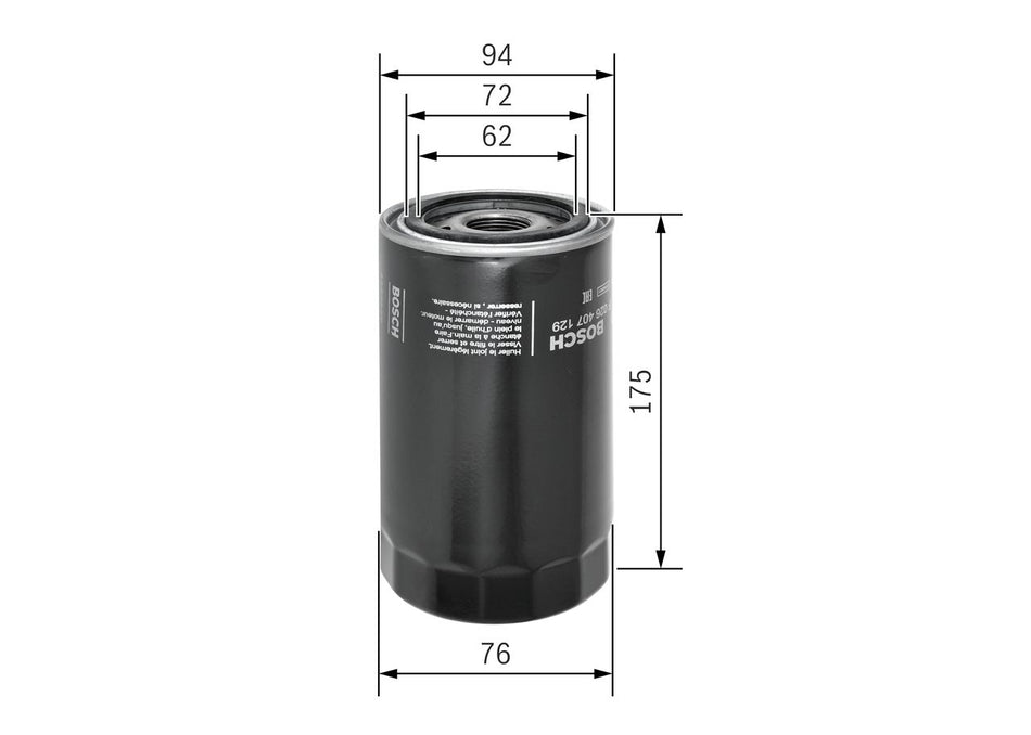 Oil Filter - F 026 407 129