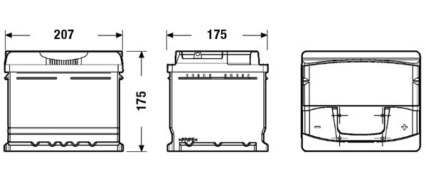 Exide Conventional Battery  - 12 V - 47Ah - 450CCA
