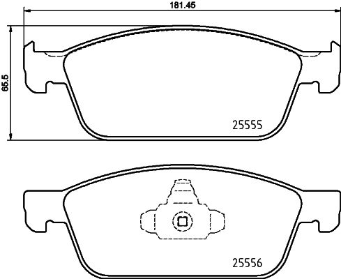 Brake Pad Set, disc brake - P 24 199