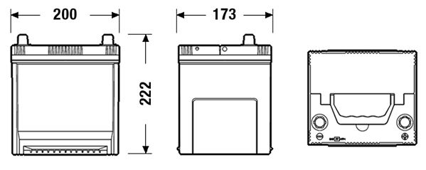 Exide Conventional Battery  - 12 V - 50Ah - 360CCA