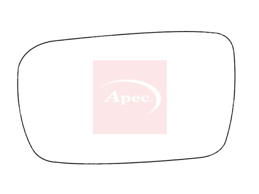 APEC Replacement Stick-On Standard Vehicle Mirror Glass LHS