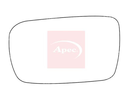 APEC Replacement Stick-On Standard Vehicle Mirror Glass LHS