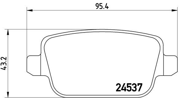 Brake Pad Set, disc brake - P 44 017