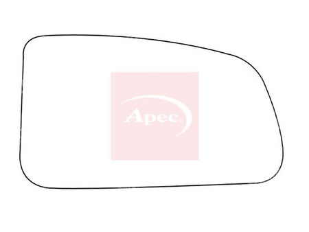 APEC Replacement Stick-On Standard Vehicle Mirror Glass RHS