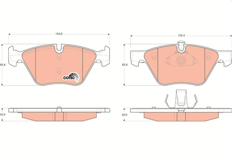 Brake Pad Set, disc brake - GDB1559