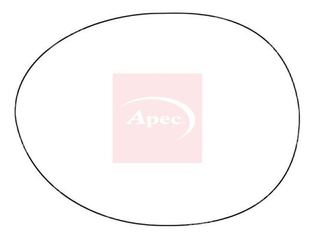 APEC Replacement Stick-On Standard Vehicle Mirror Glass LHS