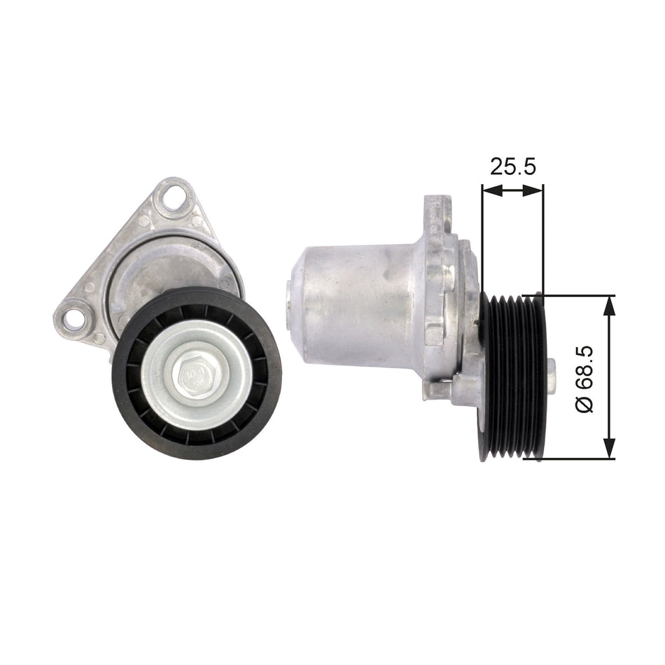 Belt Tensioner, V-ribbed belt - T39074