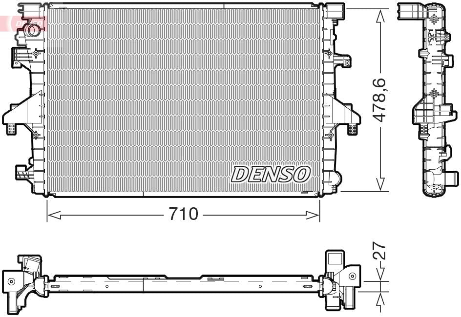 Radiator, engine cooling - DRM32055