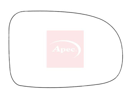 APEC Replacement Stick-On Standard Vehicle Mirror Glass RHS