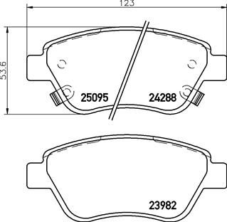 Brake Pad Set, disc brake - P 59 081