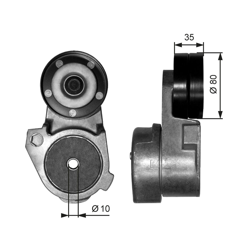 Belt Tensioner, V-ribbed belt - T38563