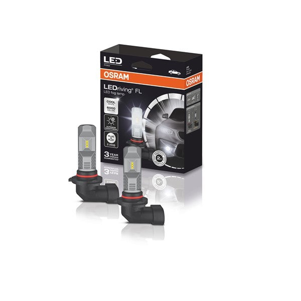 LED Fog Lamp Bulb Replacement Kit - H10 Cool White 6000k 12V PY20d - LEDriving FL