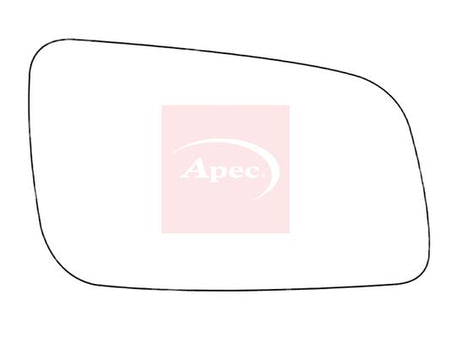 APEC Replacement Stick-On Standard Vehicle Mirror Glass RHS