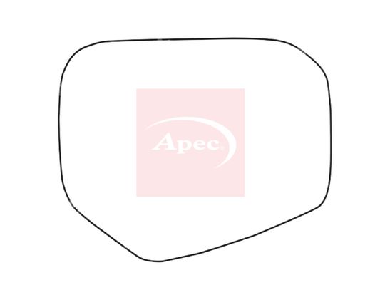 APEC Replacement Stick-On Standard Vehicle Mirror Glass RHS