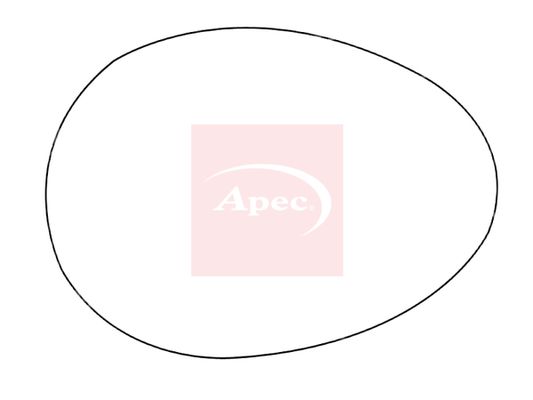 APEC Replacement Stick-On Wide Angle Vehicle Mirror Glass LHS