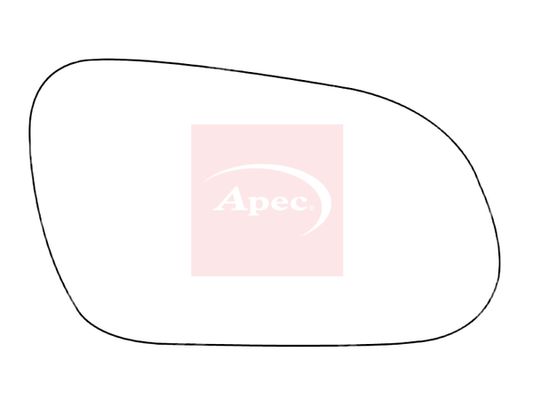 APEC Replacement Stick-On Standard Vehicle Mirror Glass RHS