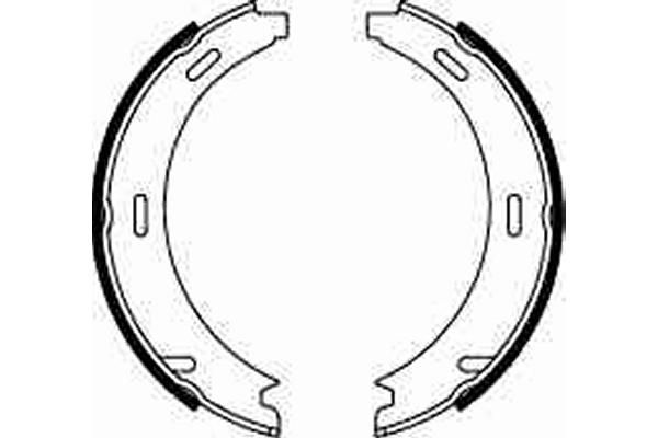 Brake Shoe Set, parking brake - GS8208