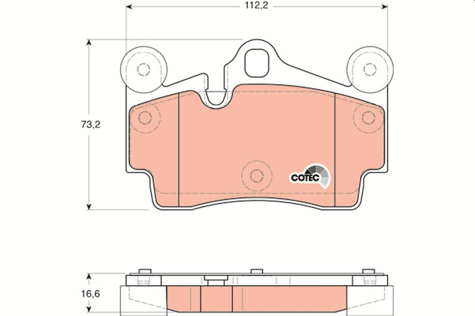 Brake Pad Set, disc brake - GDB1653